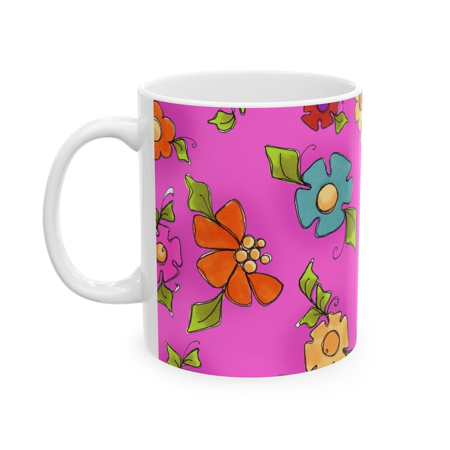 Happy Blooms Cerise Cup