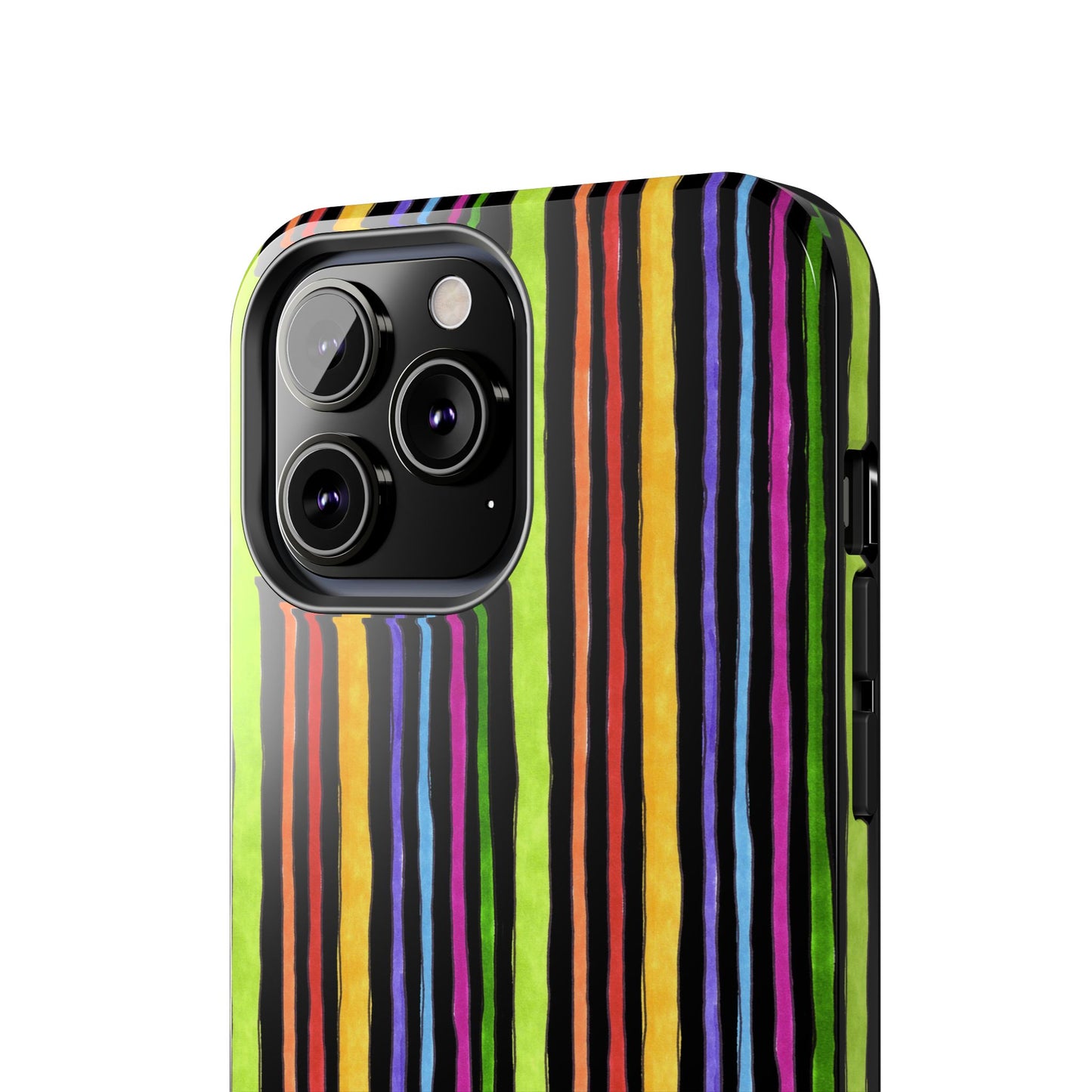 Stripe Fancy Black Phone Case