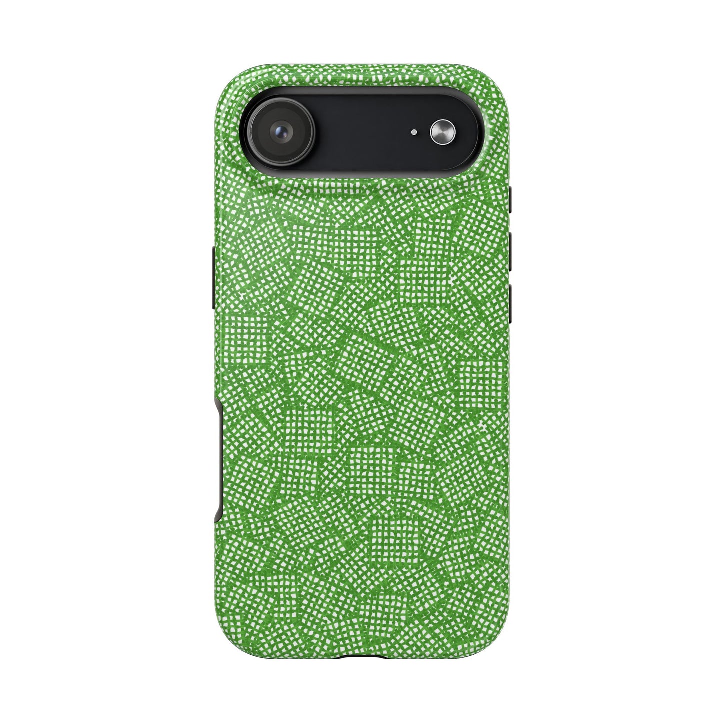 Check Patch Small Green Phone Case
