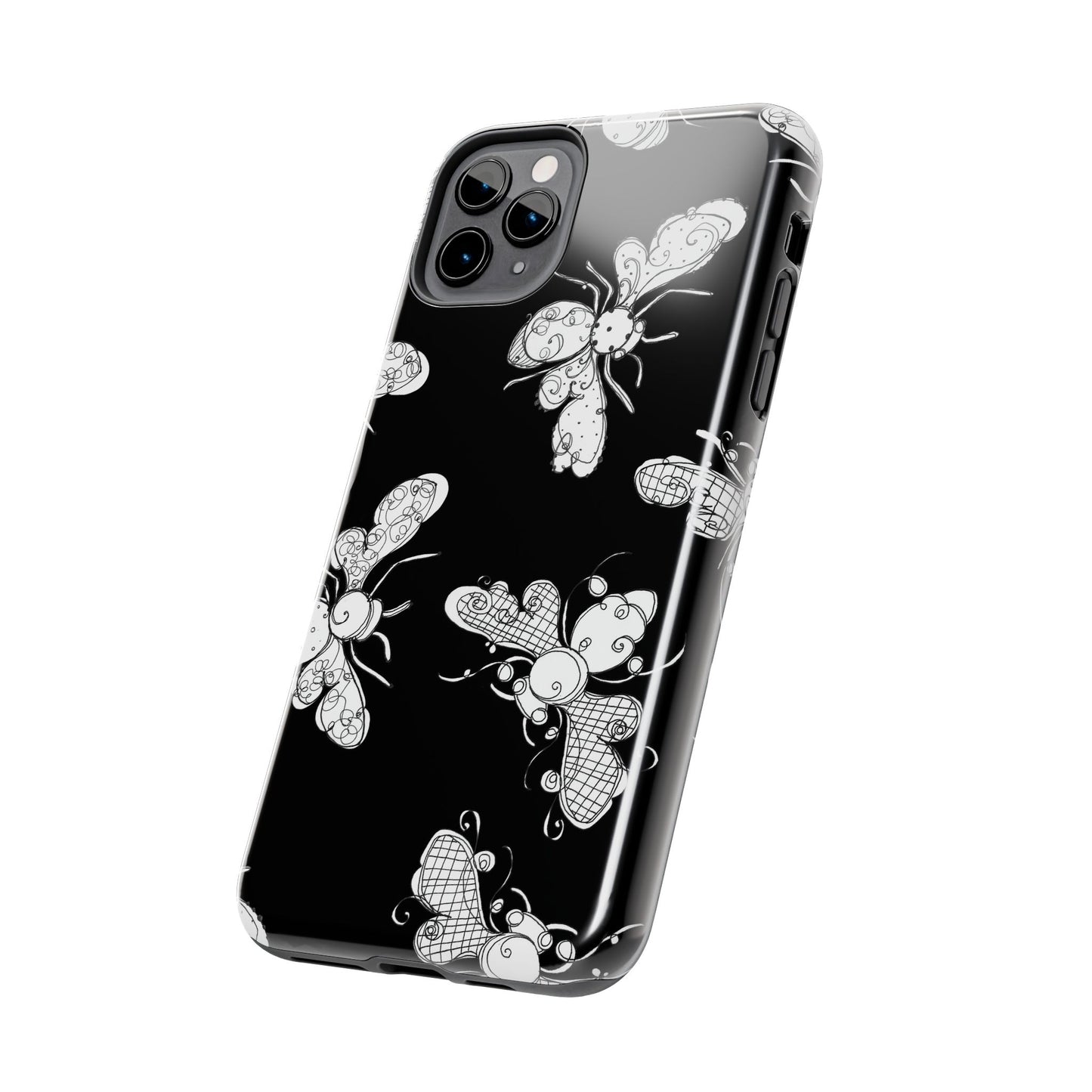 Busy Bee Black Phone Case