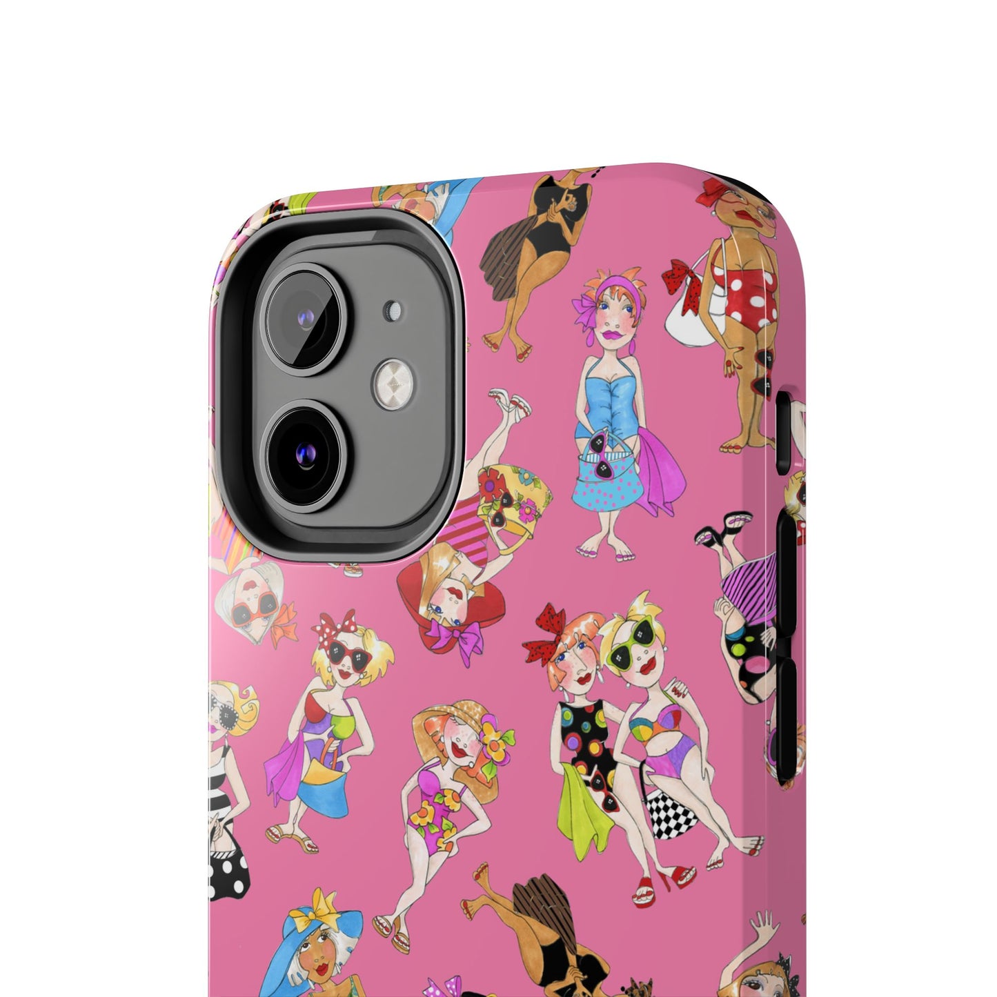 Tossed Beauties Pink Phone Case