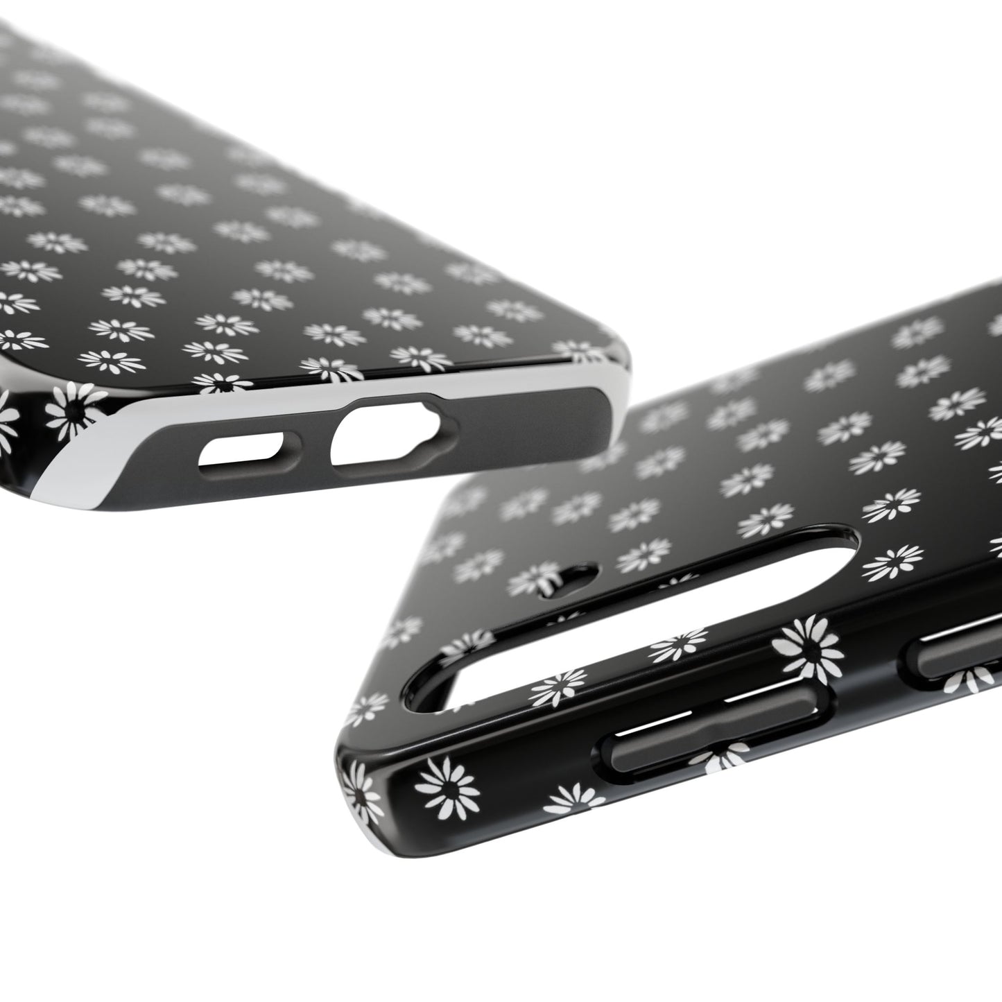 Daisy Dot Black / White Phone Case