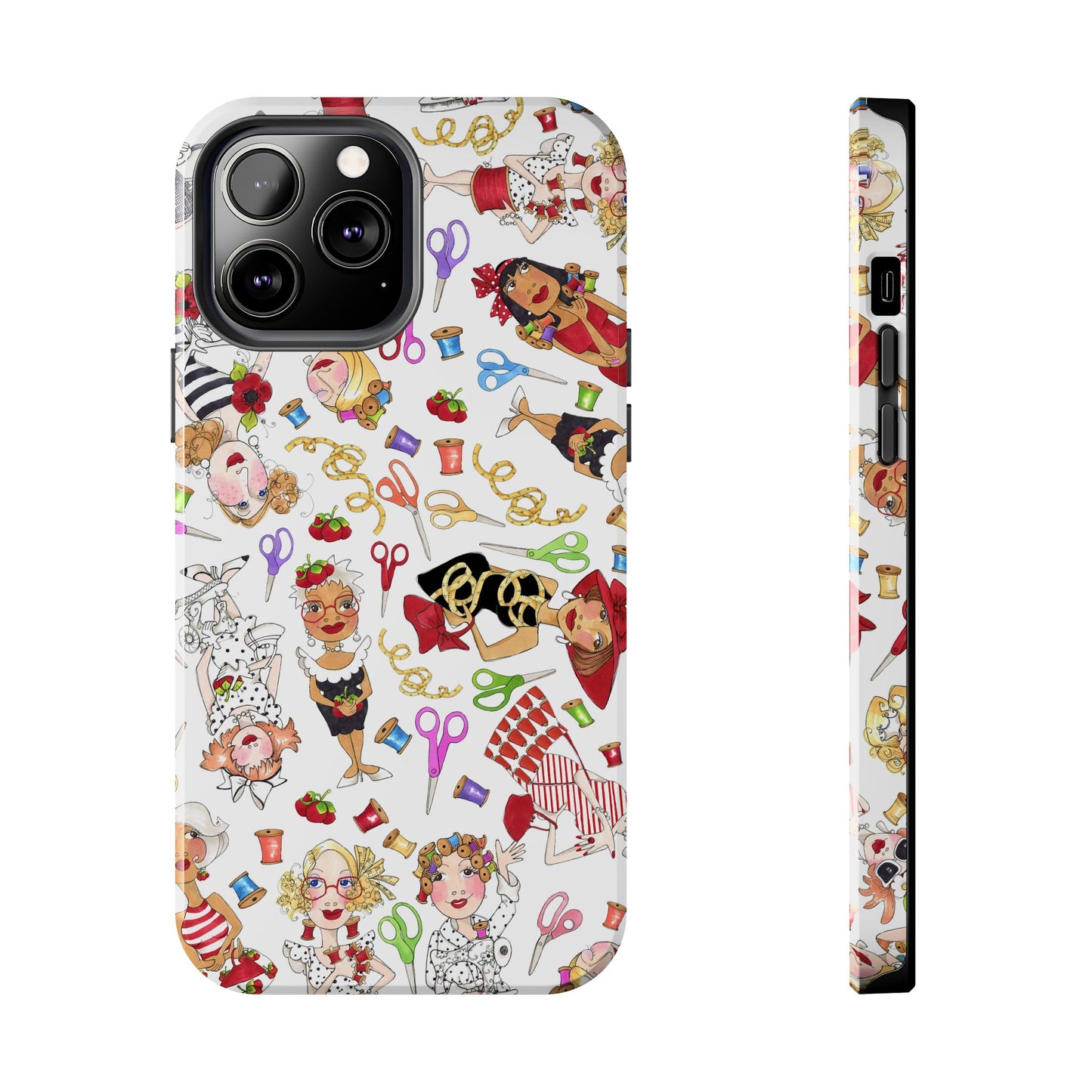 Sew Tossed White Phone Case