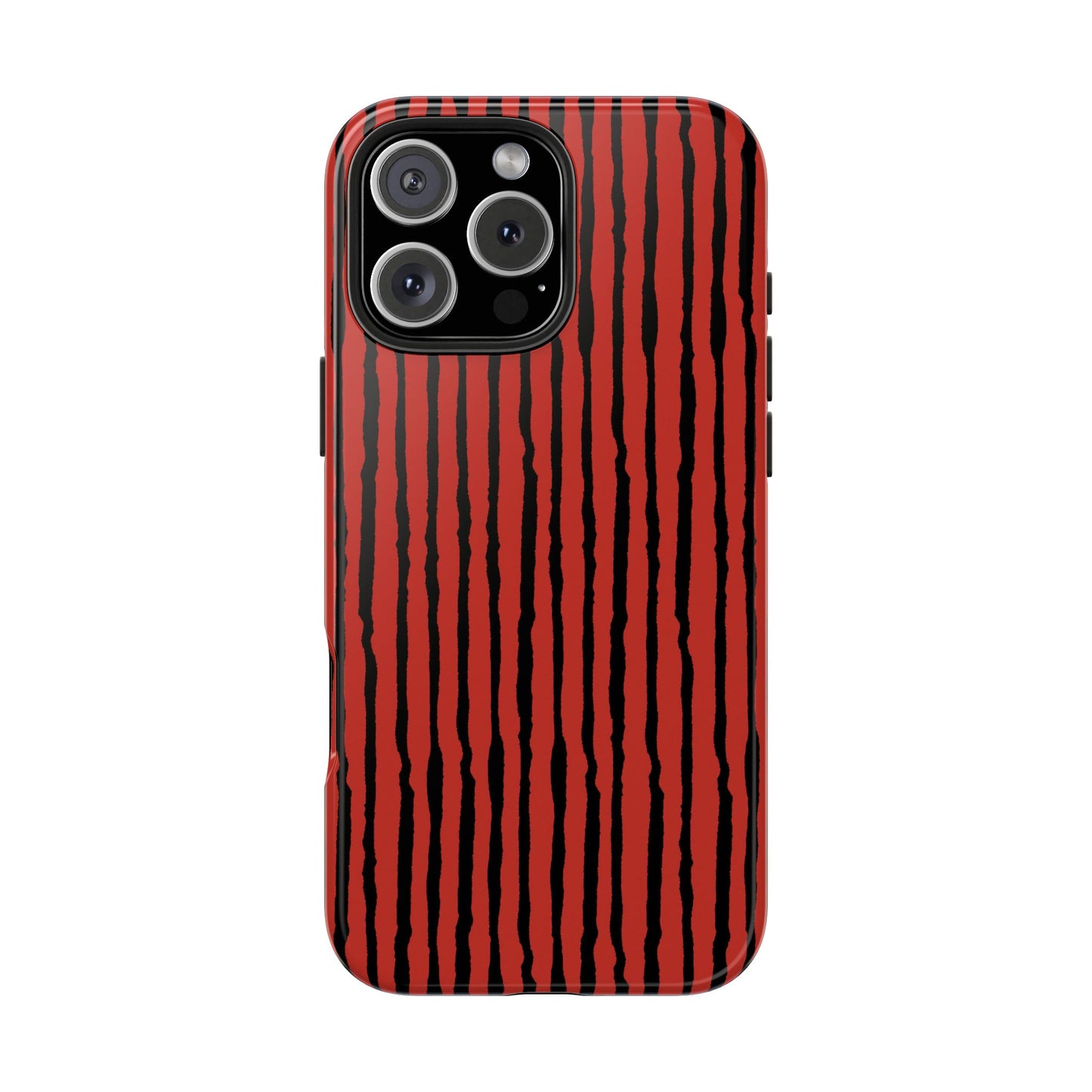 Sorta Stripe Red / Black Phone Case