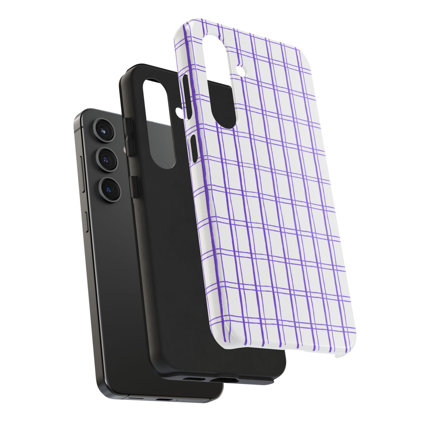 Kitchen Plaid White / Blue Phone Case