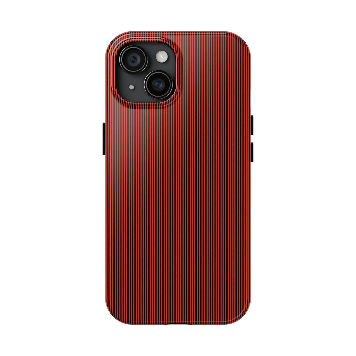 Pin Stripe Red / Black Phone Case