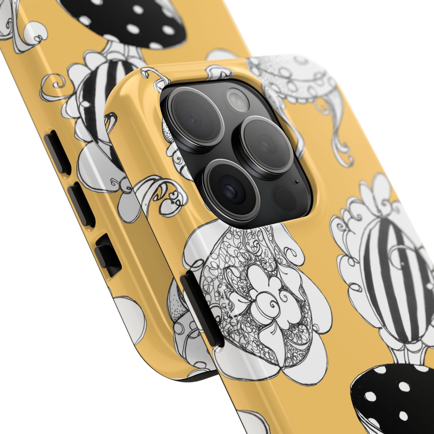 Bistro Chairs Yellow Phone Case