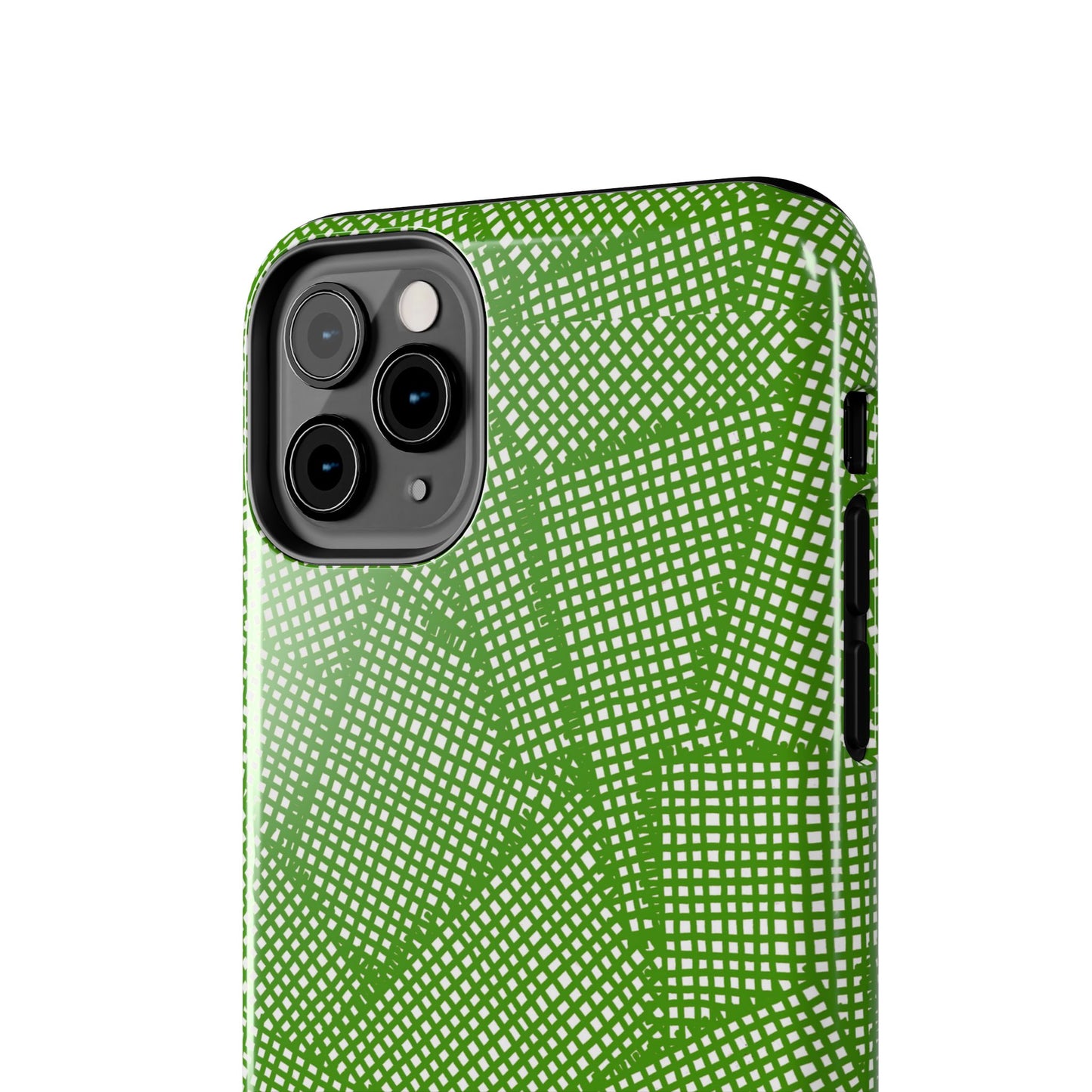 Check Patch Large Green Phone Case