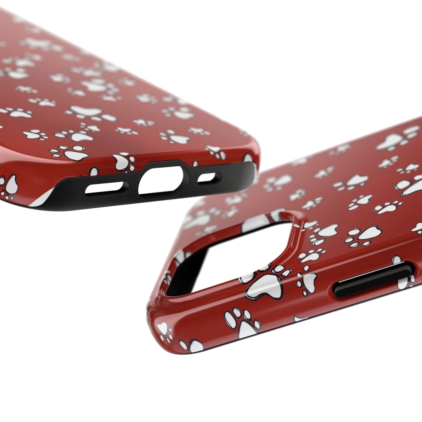 Paw Flakes Red Phone Case