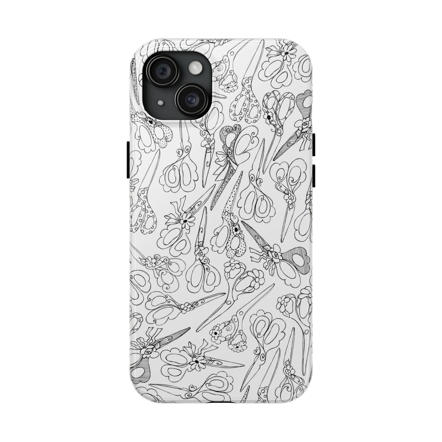 Scissor Blizzard White Phone Case