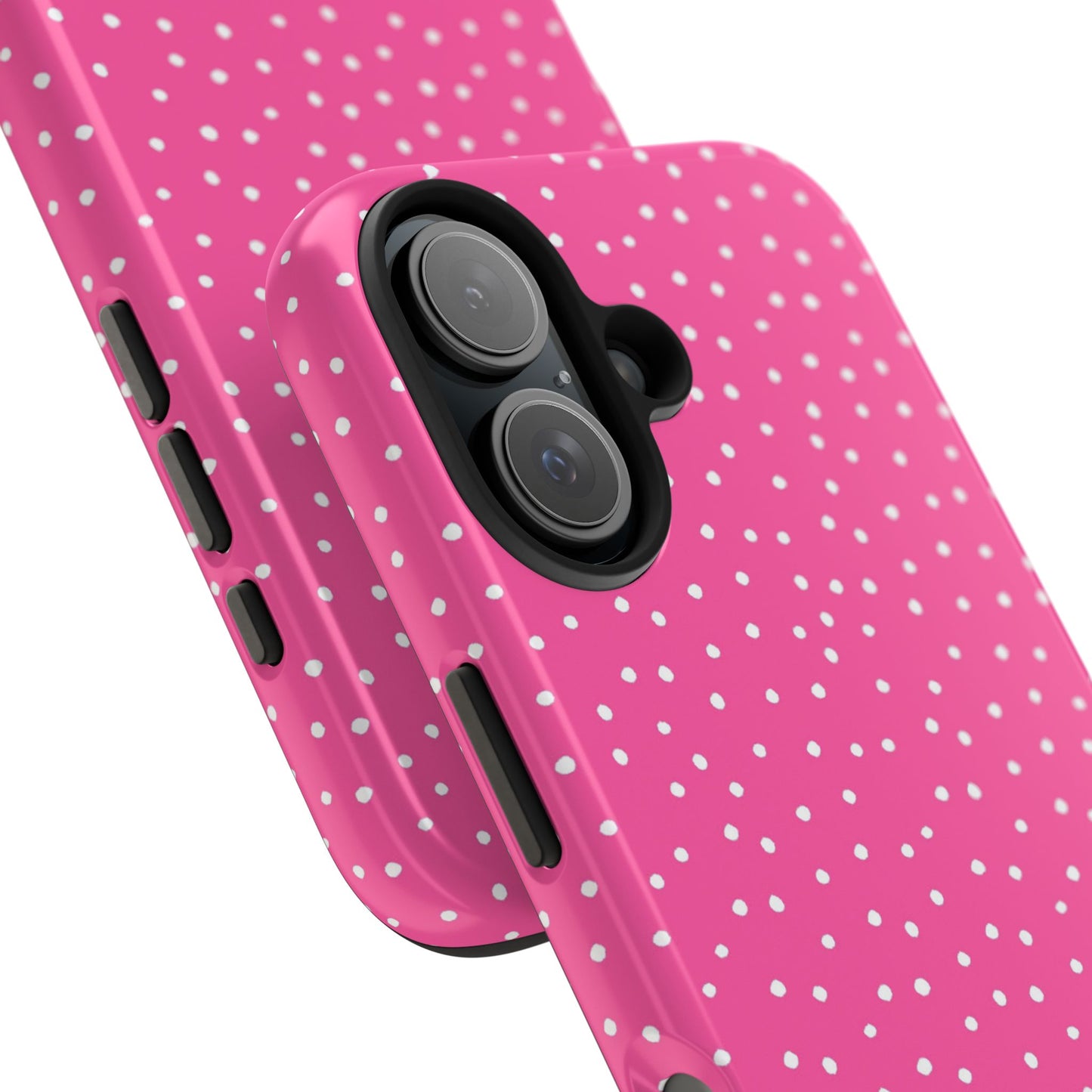 Dinky Dots Bright Pink / White Phone Case