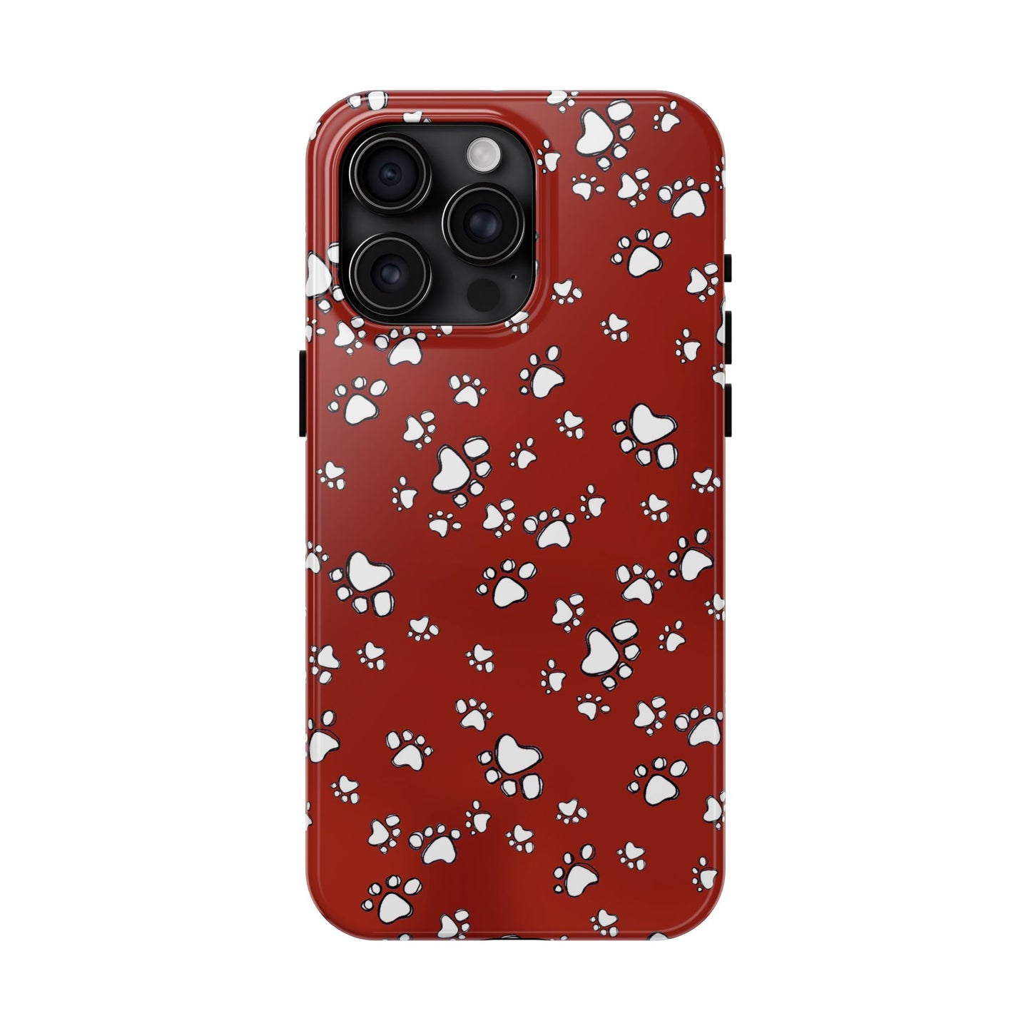 Paw Flakes Red Phone Case