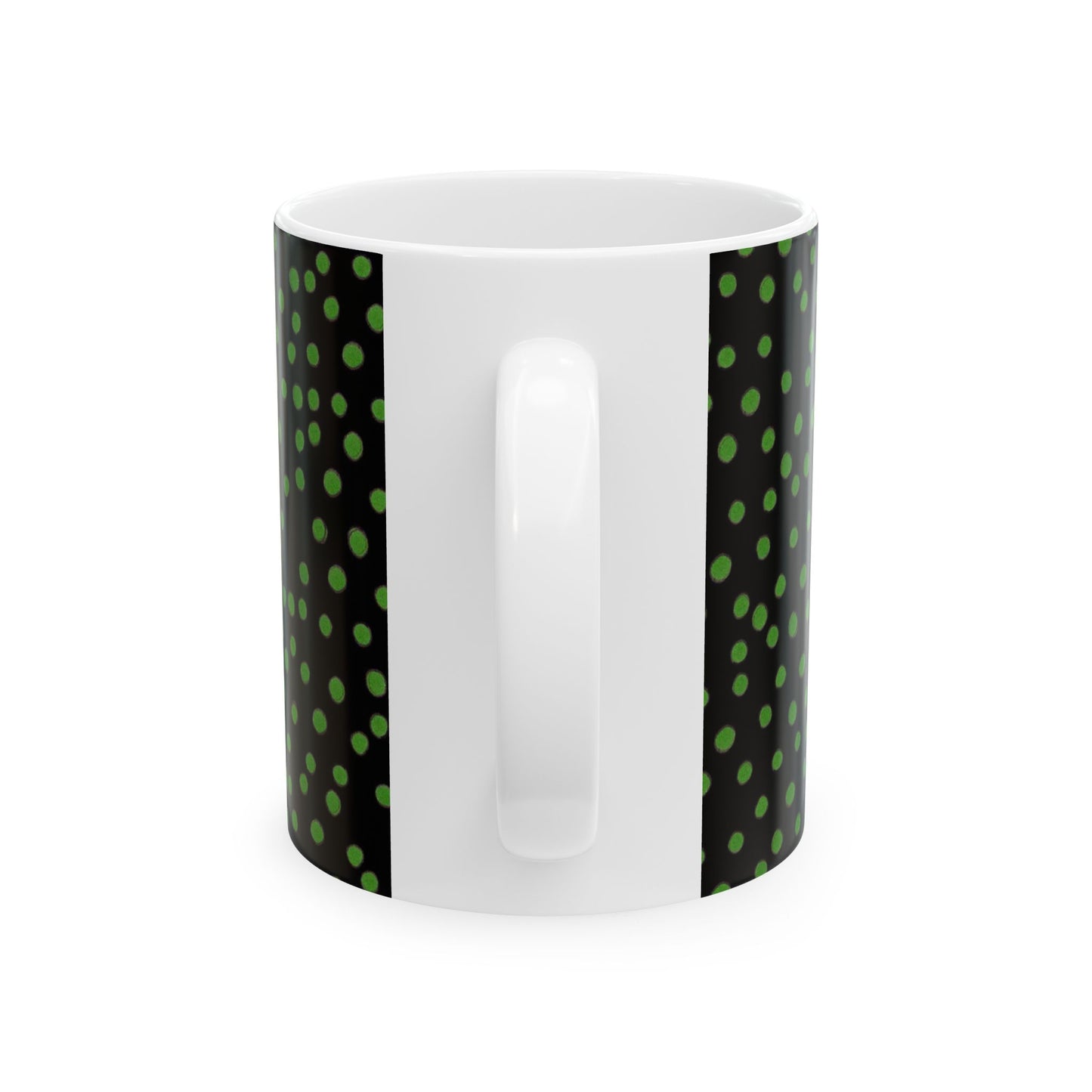 Dinky Dots Black / Green Cup
