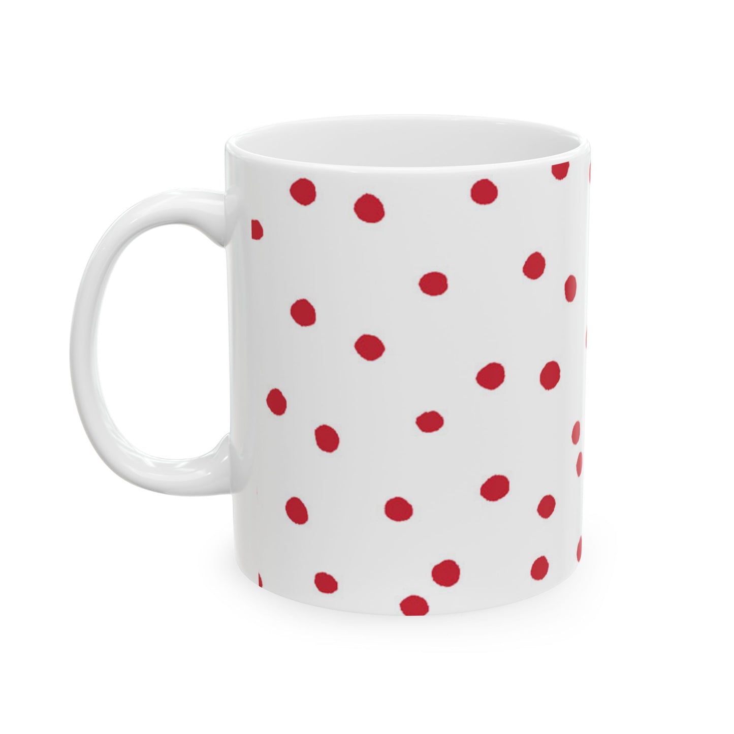 Dinky Dots White / Red Cup