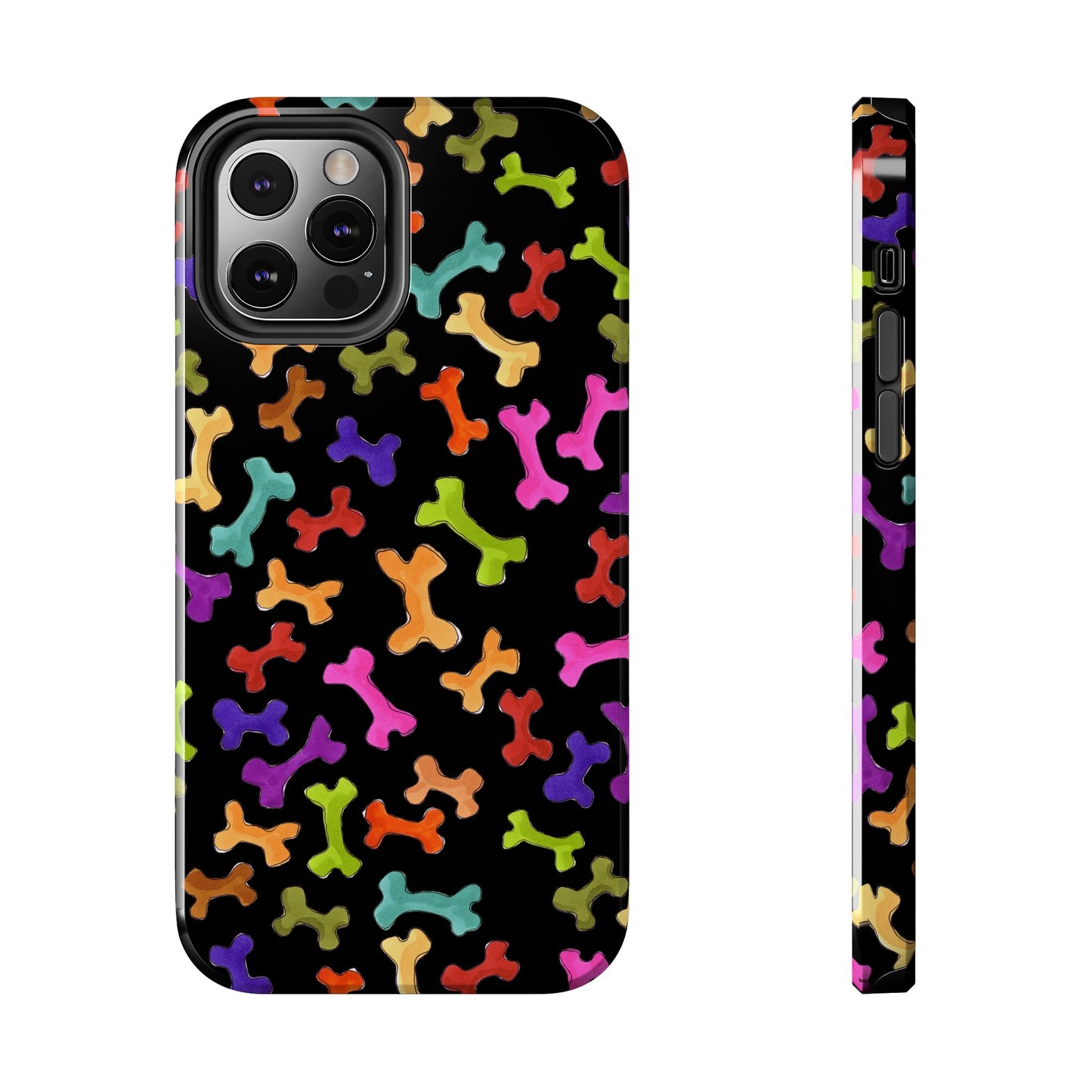 Happy Bones Black Phone Case