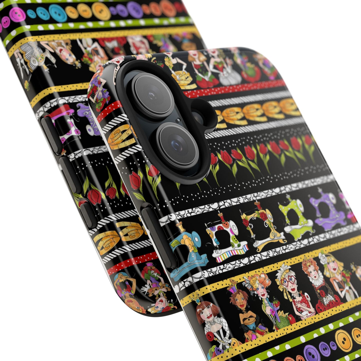 Curious Border Black Phone Case