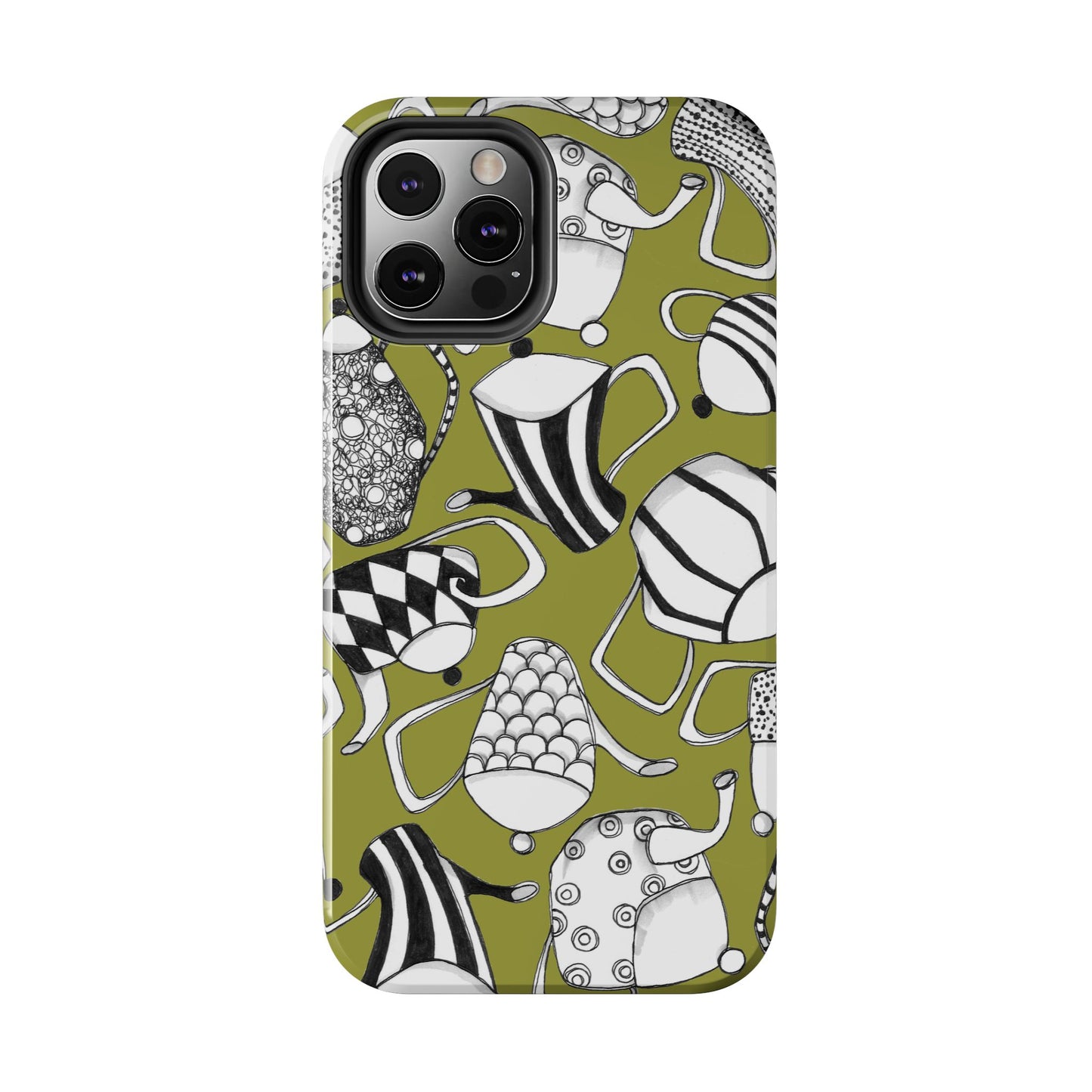 Coffee, Tea Anyone? Green Phone Case
