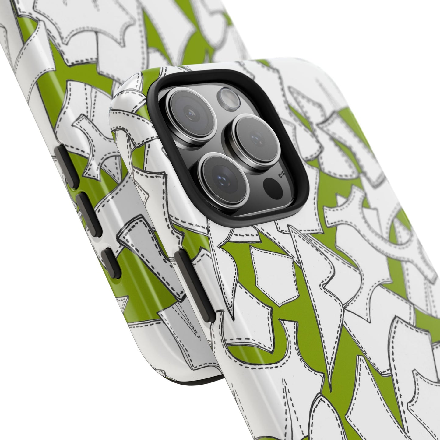 Pattern Pieces Chartreuse Phone Case
