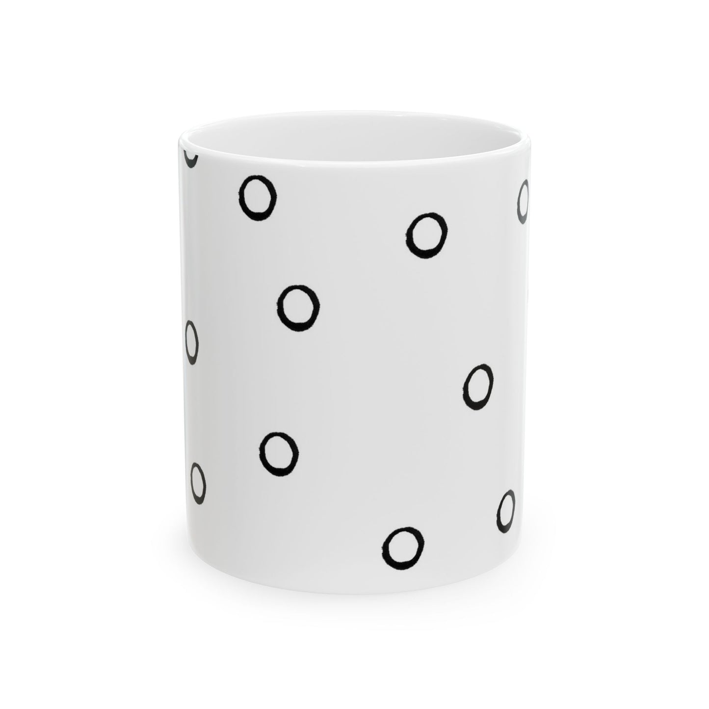 Open Dots Black Cup