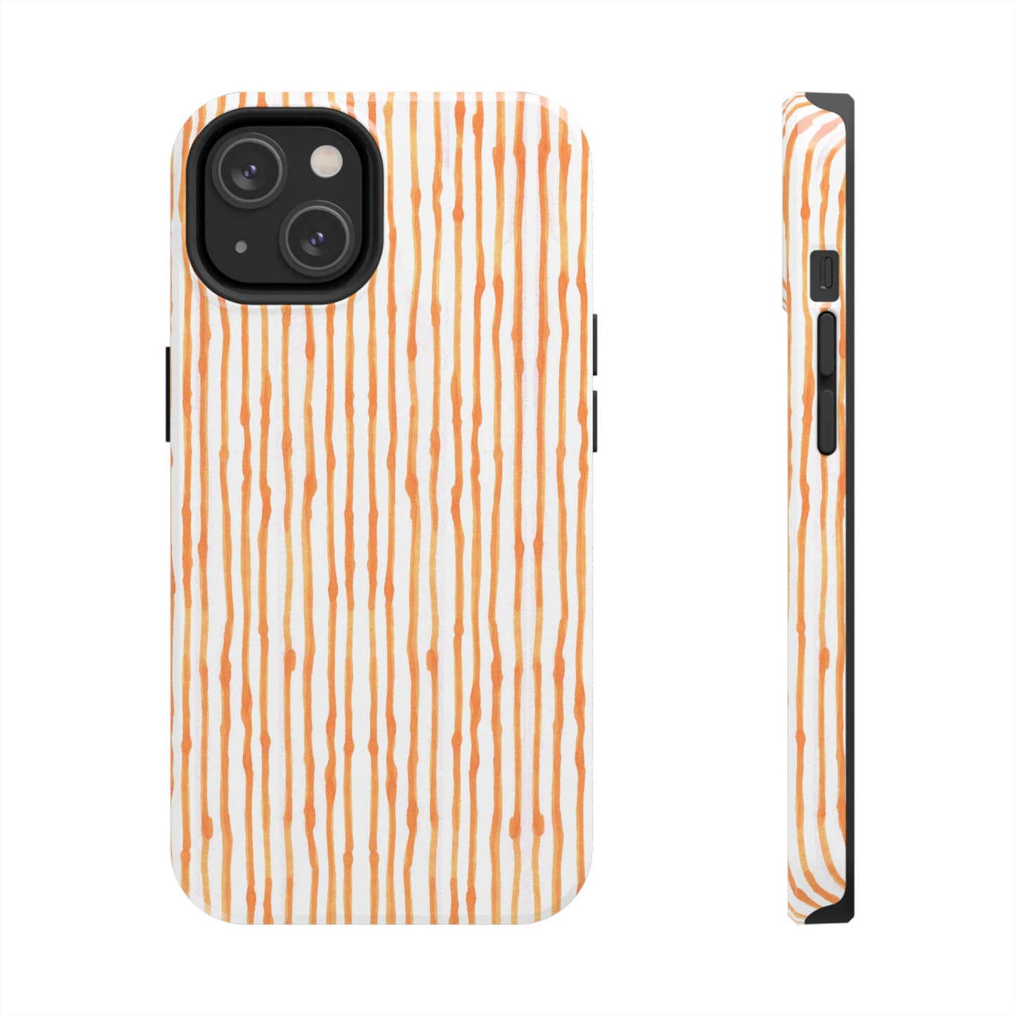 Faux Seersucker White / Melon Phone Case