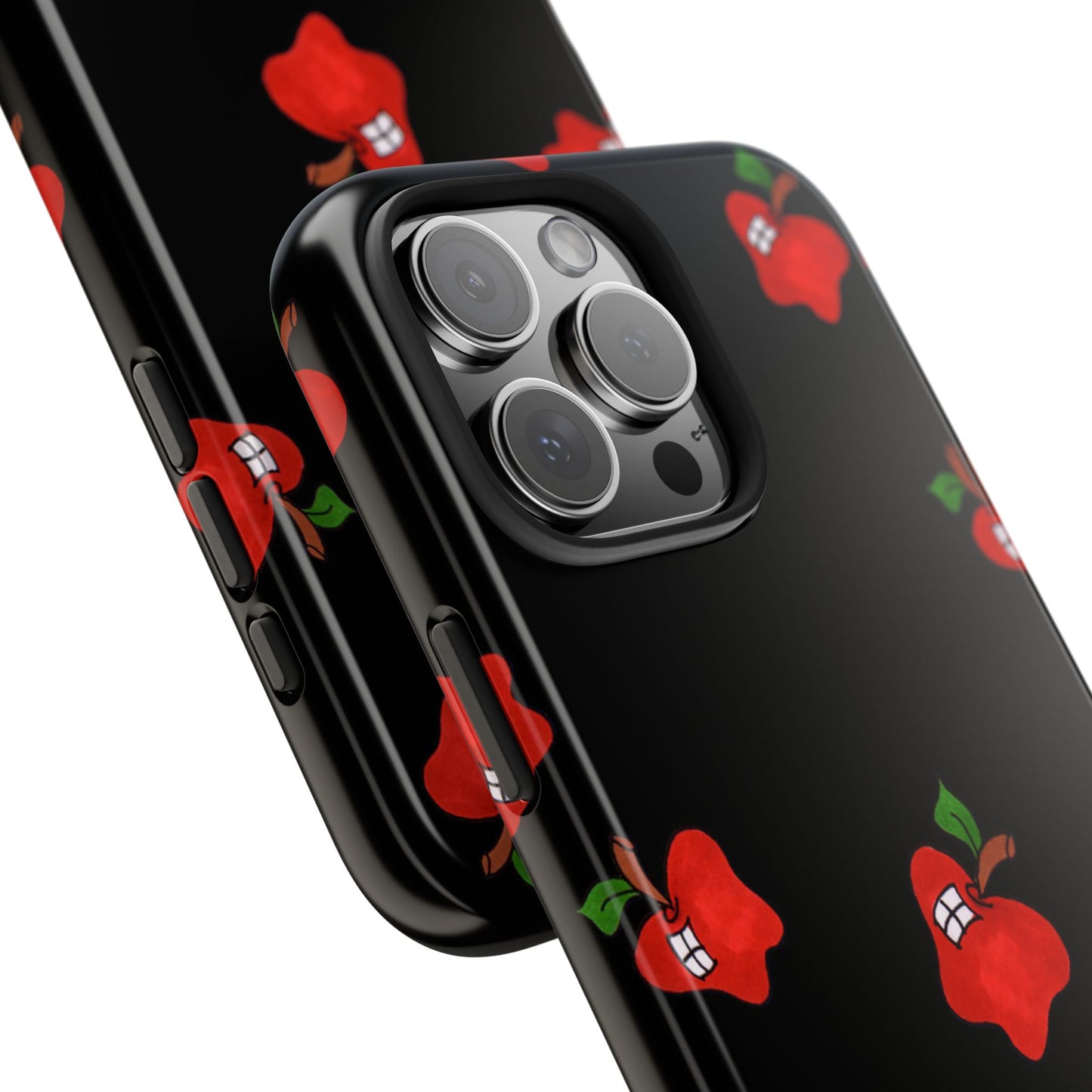 Flying Apples Black Phone Case