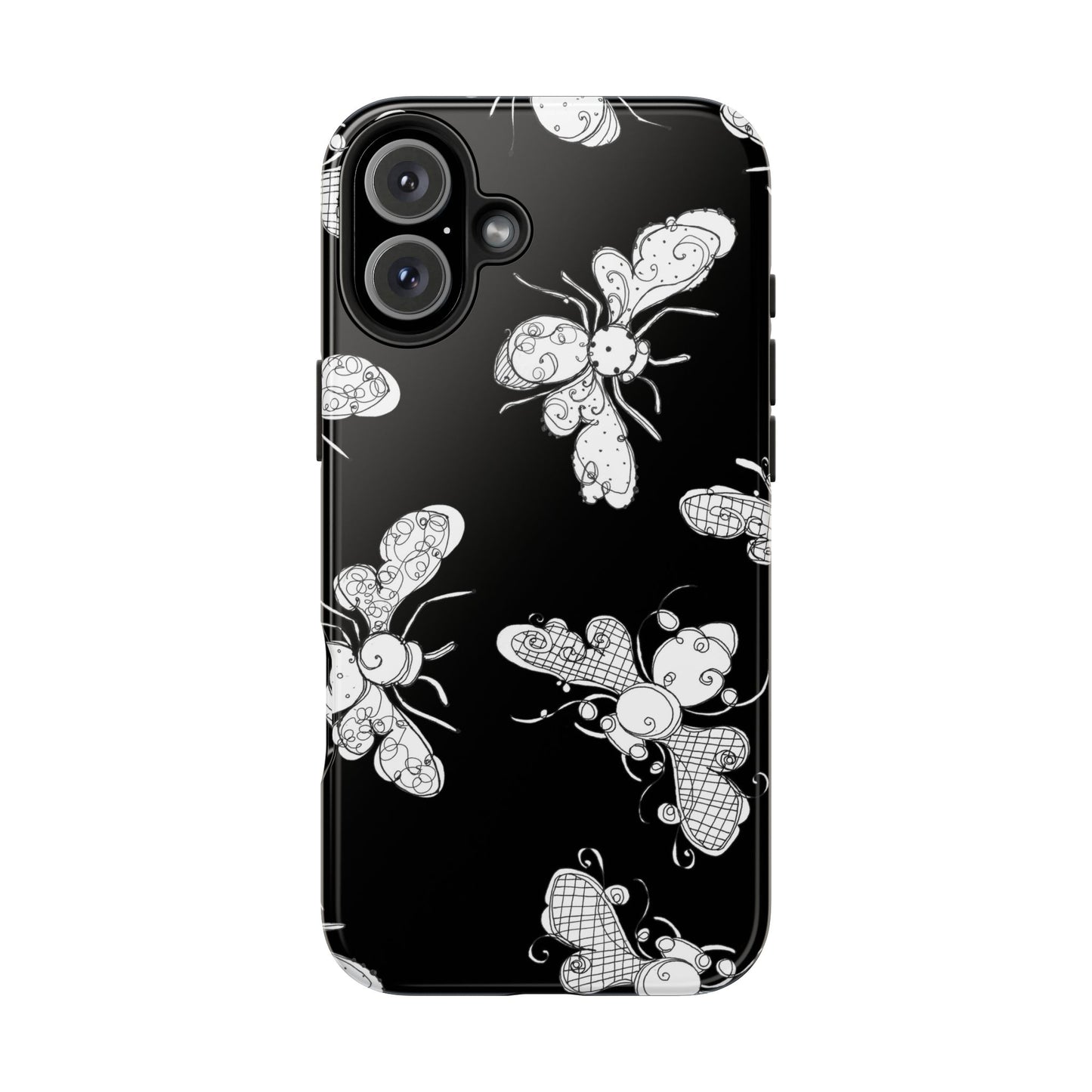 Busy Bee Black Phone Case