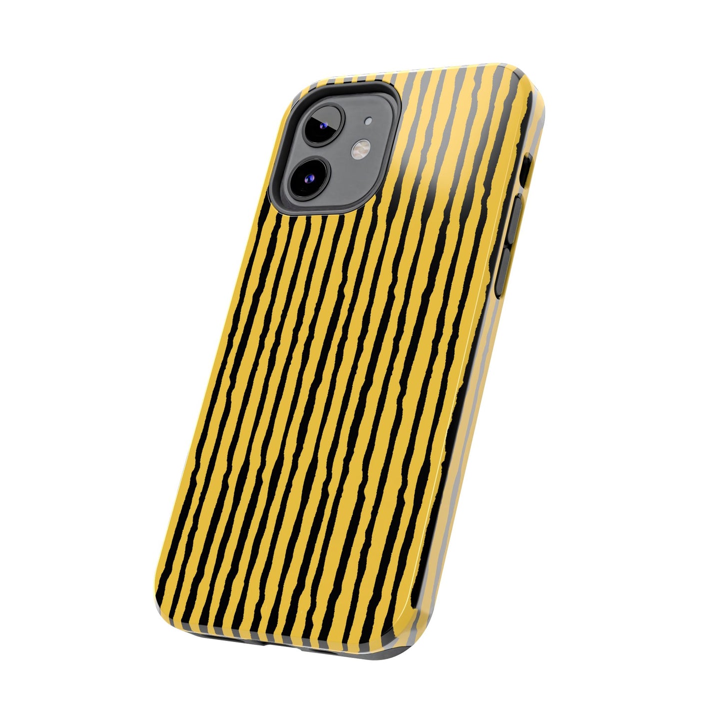 Sorta Stripe Yellow / Black Phone Case