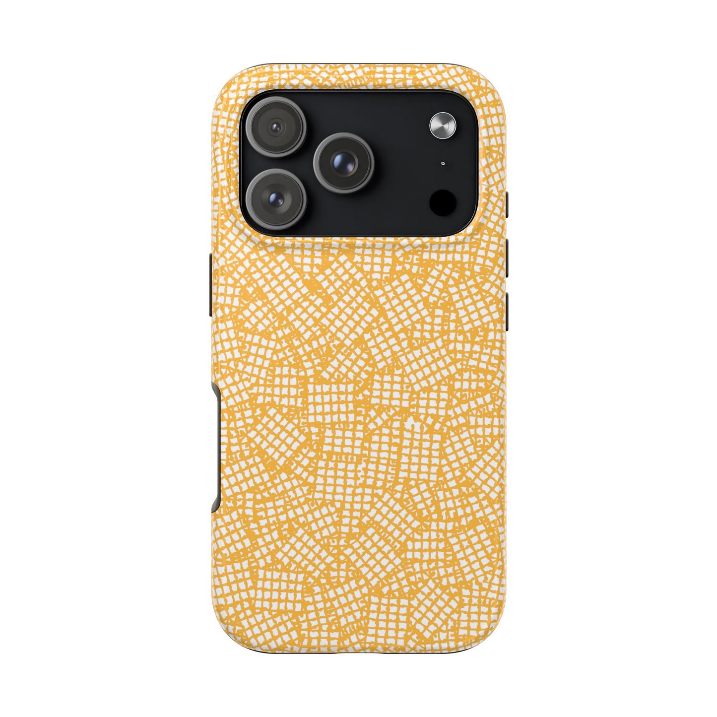 Check Patch Small Yellow Phone Case