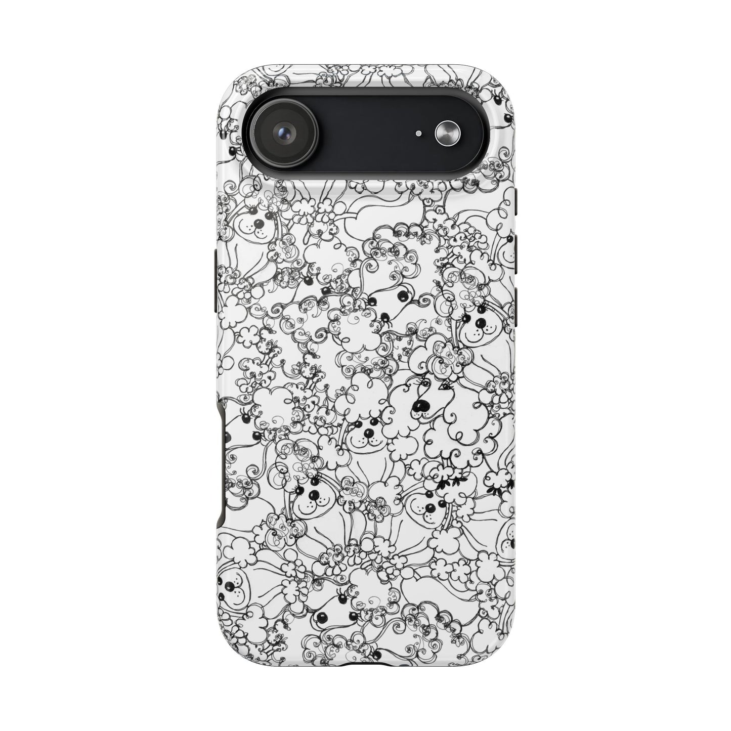 Poodle Party White Phone Case