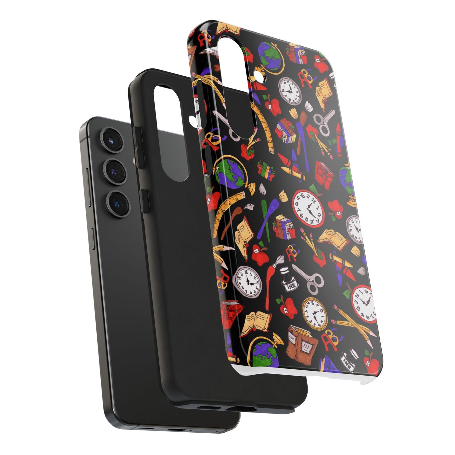 School Stuff Black Phone Case