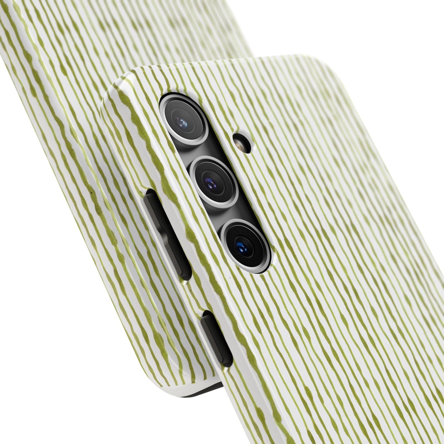Faux Seersucker White / Green Phone Case
