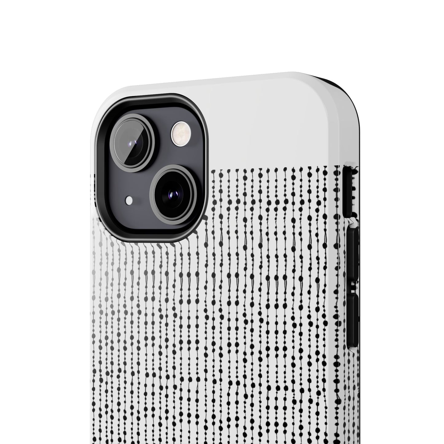 Beaded Curtain White / Black Phone Case