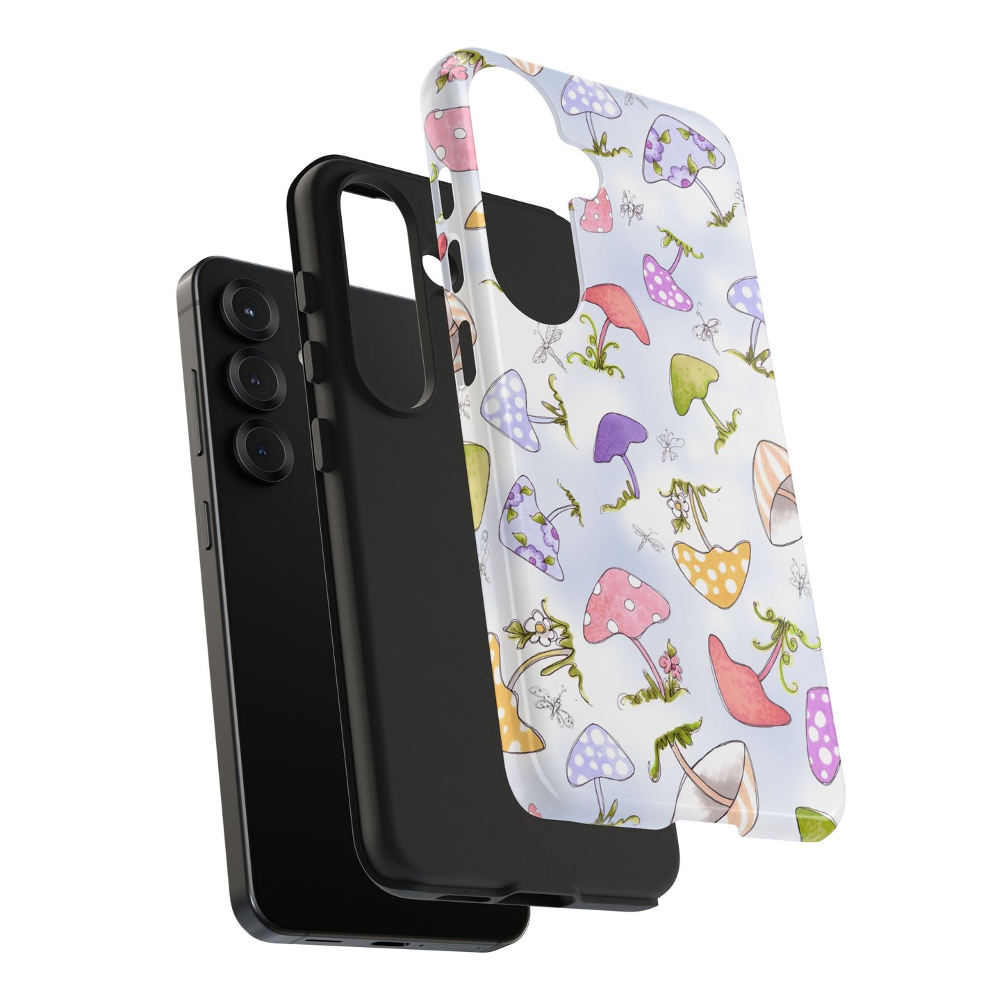 Mushroom Toss Blue Phone Case