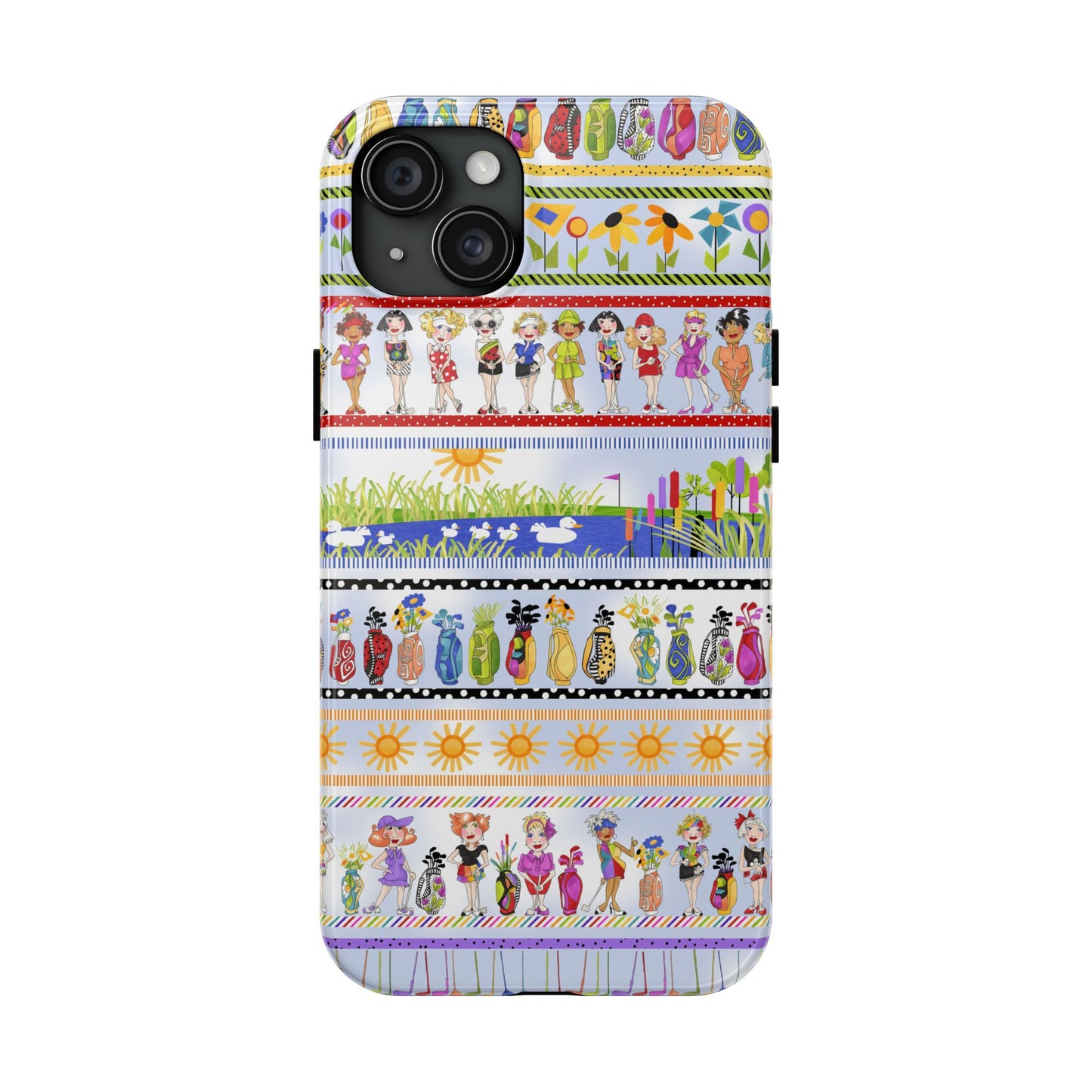 Golf Borders Blue Sky Phone Case