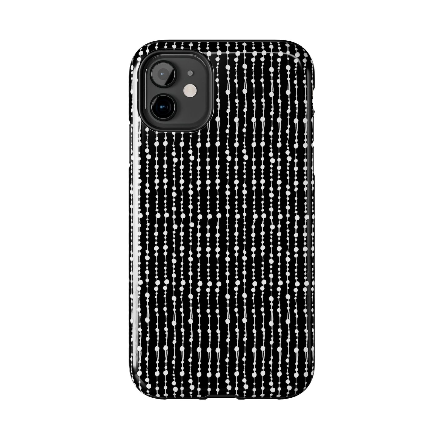 Beaded Curtain Black / White Phone Case