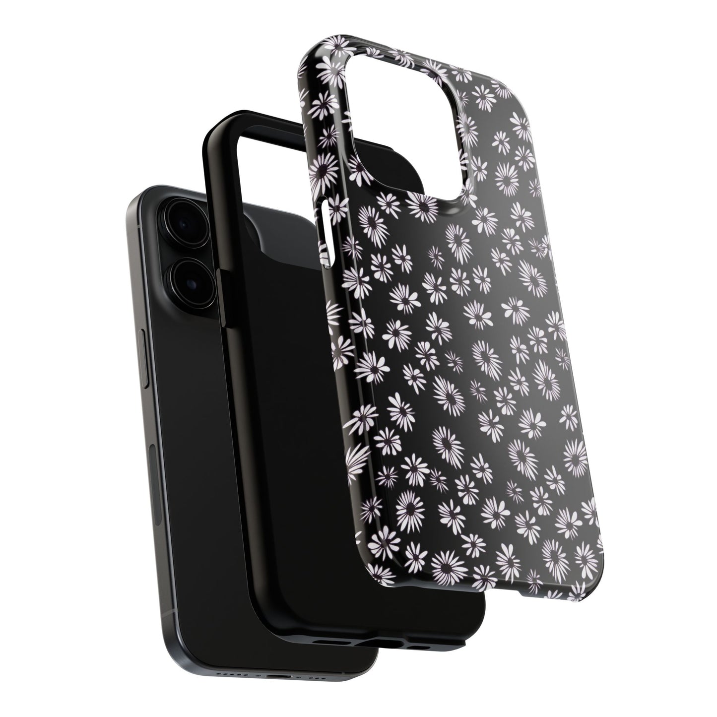 Random Daisy Black / White Phone Case