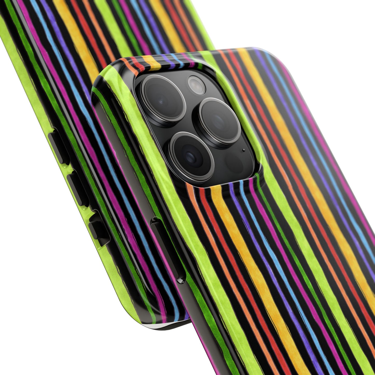 Stripe Fancy Black Phone Case