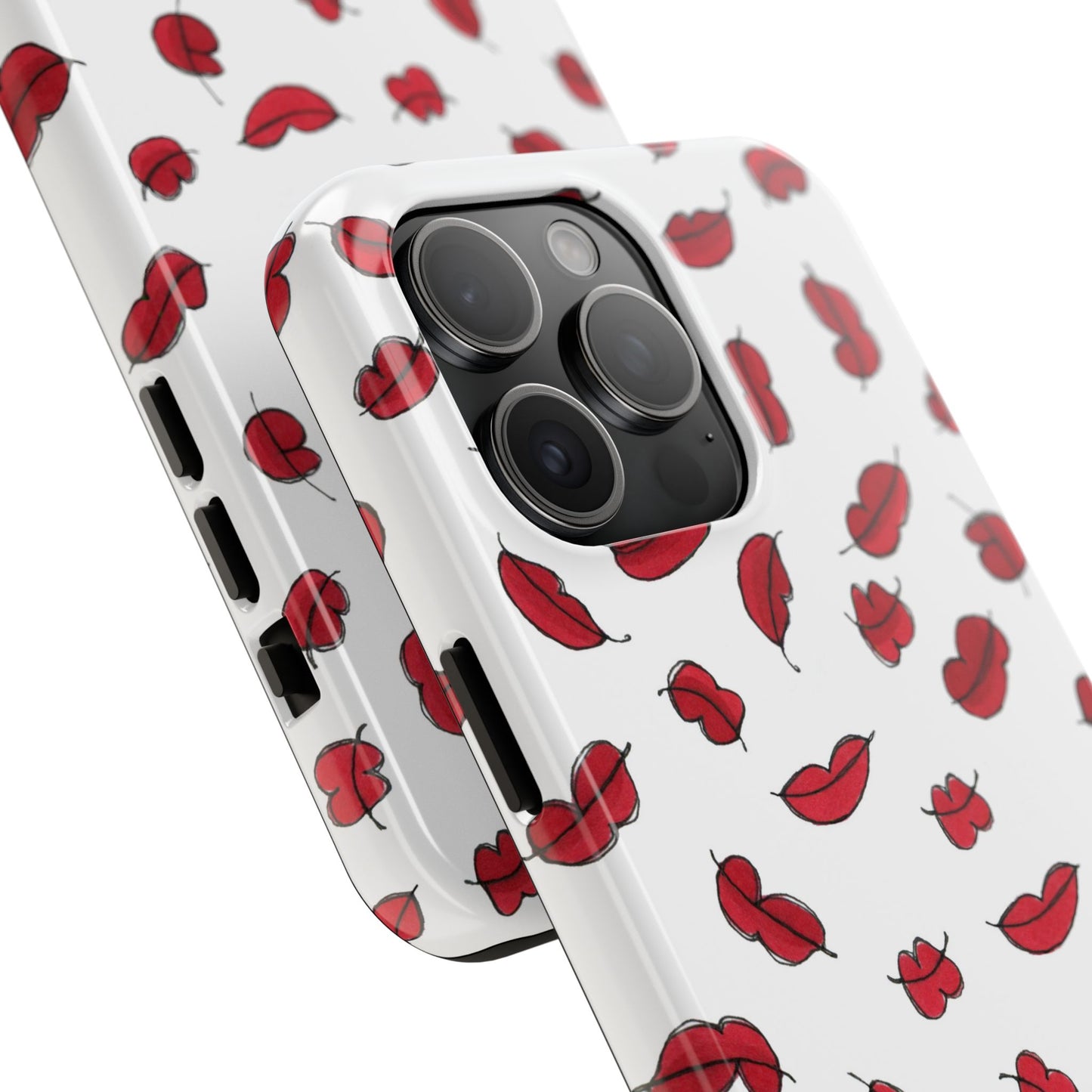 Lotsa Lips White Phone Case