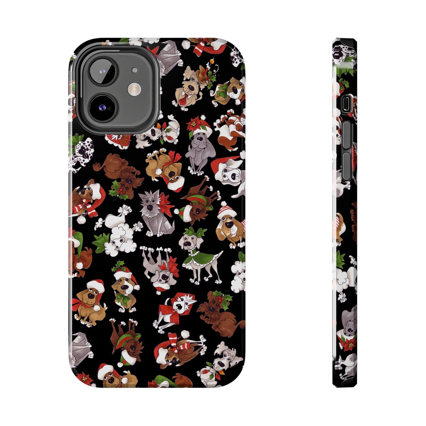 Doggie Toss Black Phone Case