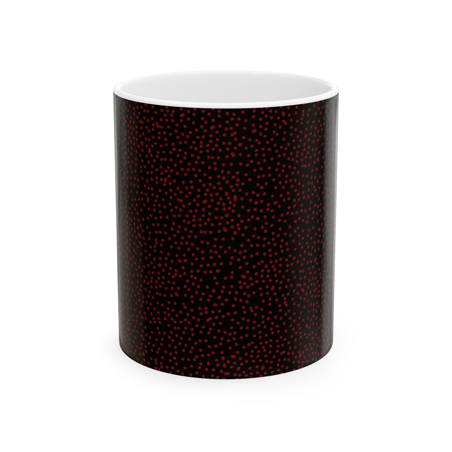 Mini Dot Black / Red Cup