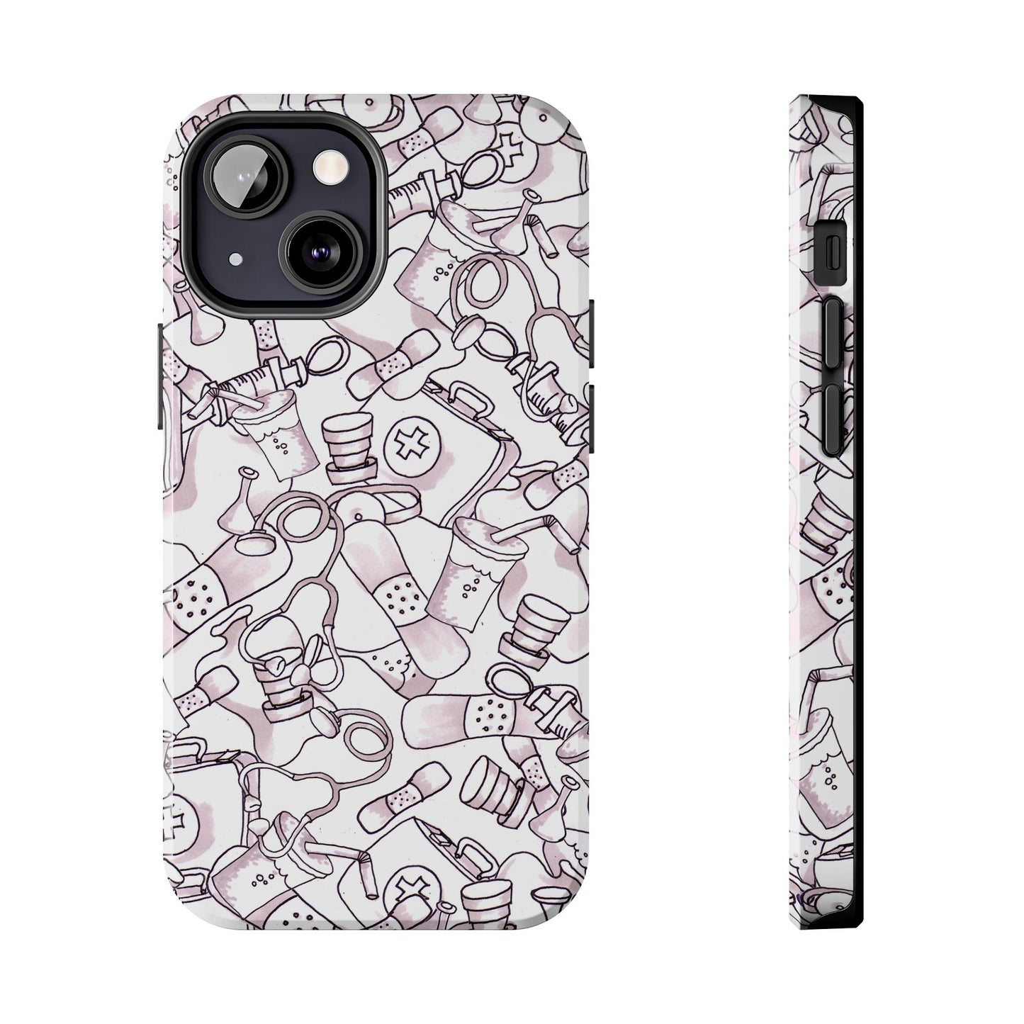 Med Stuff White Phone Case