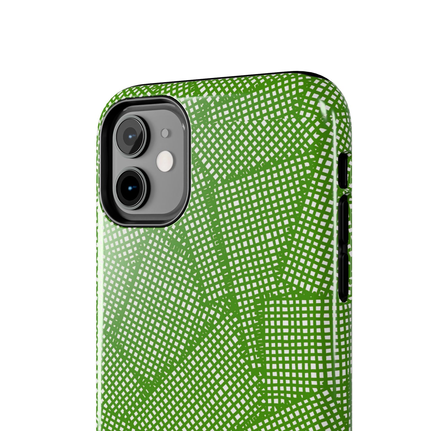 Check Patch Large Green Phone Case