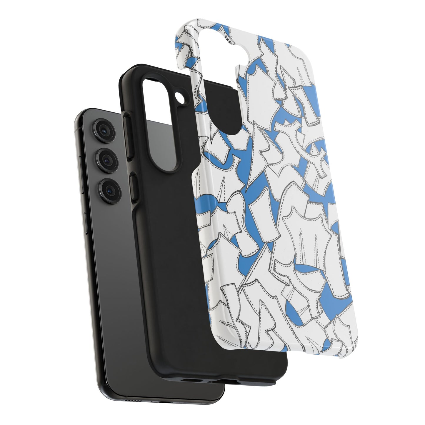 Pattern Pieces Turquoise Phone Case