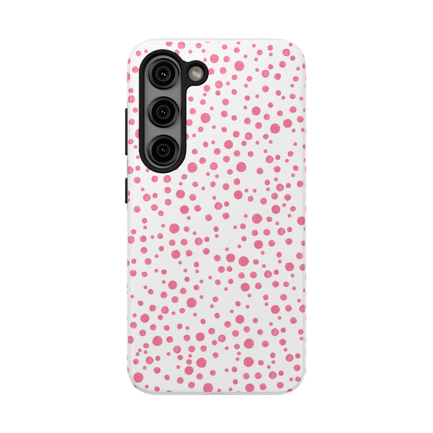 Balloon Dots White / Pink Phone Case