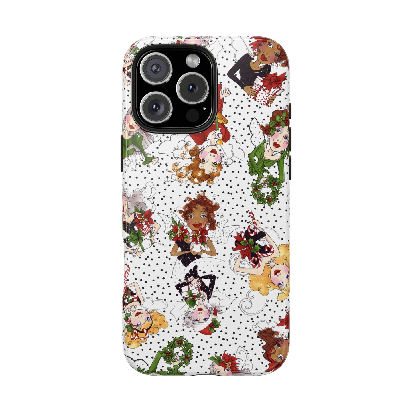 Fairy Toss White / Black Phone Case