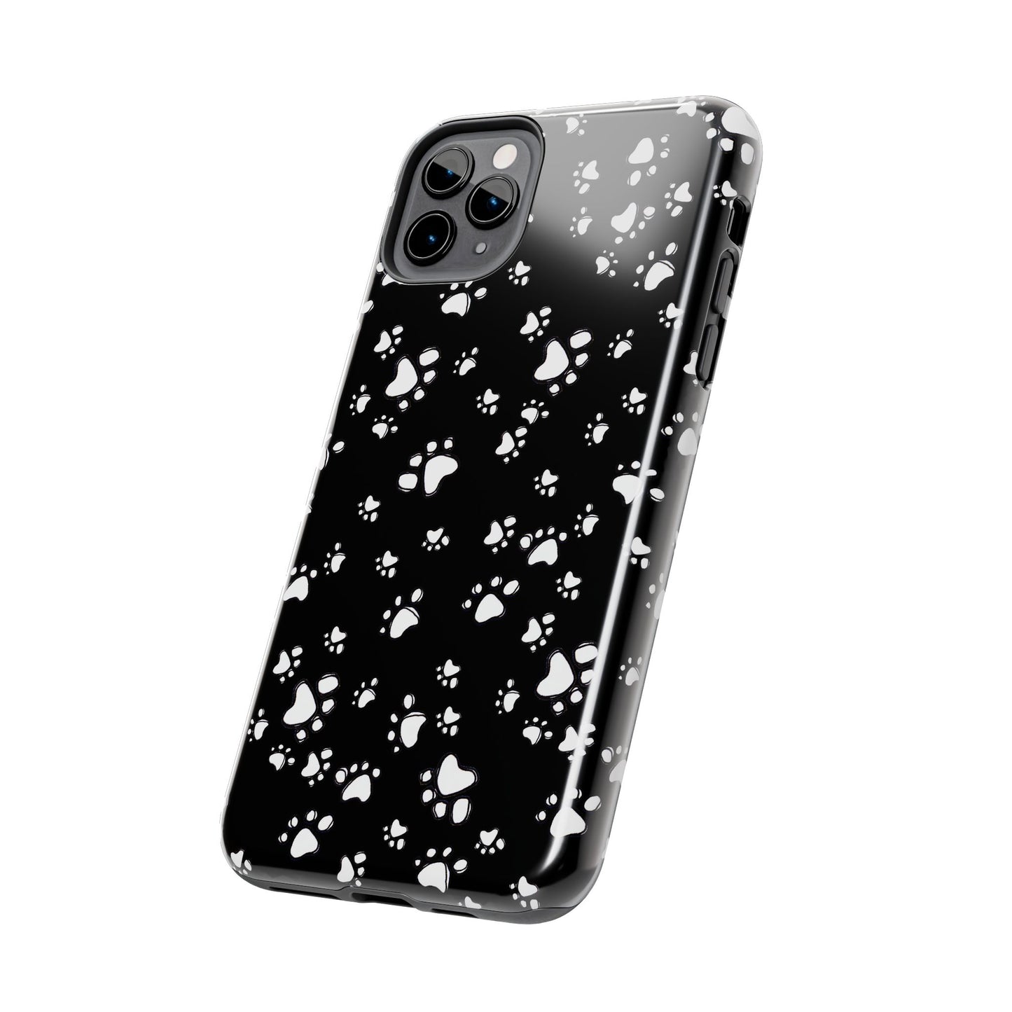 Paw Flakes Black Phone Case