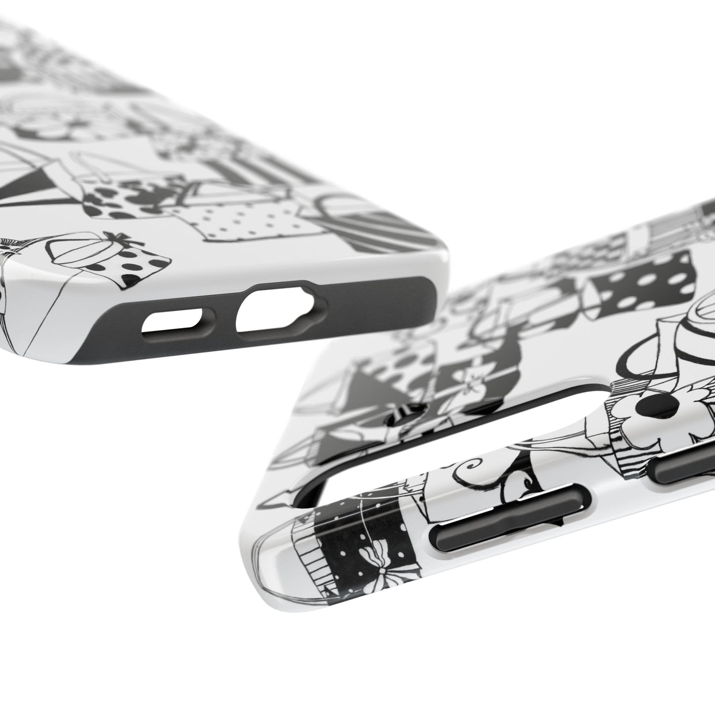 Totes White / Black Phone Case