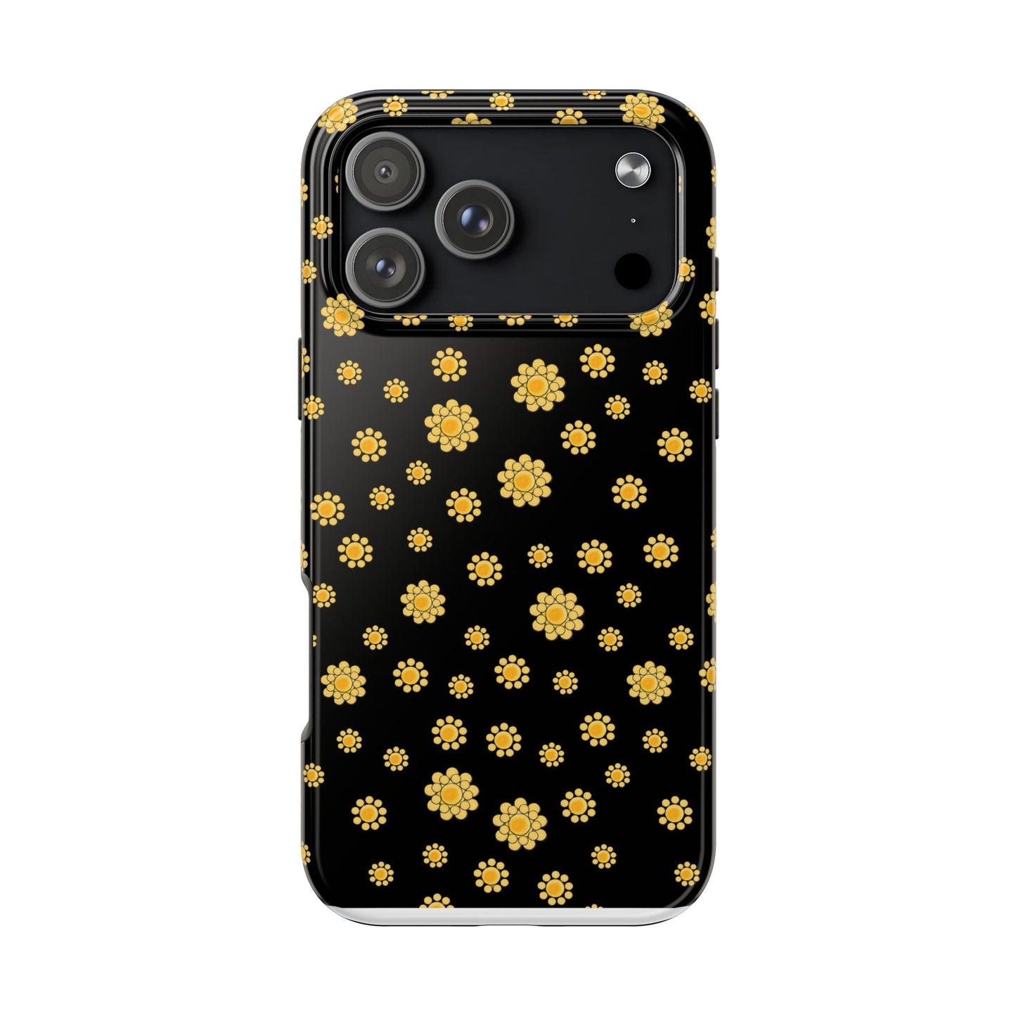 Bandana Dots Black / Yellow Phone Case