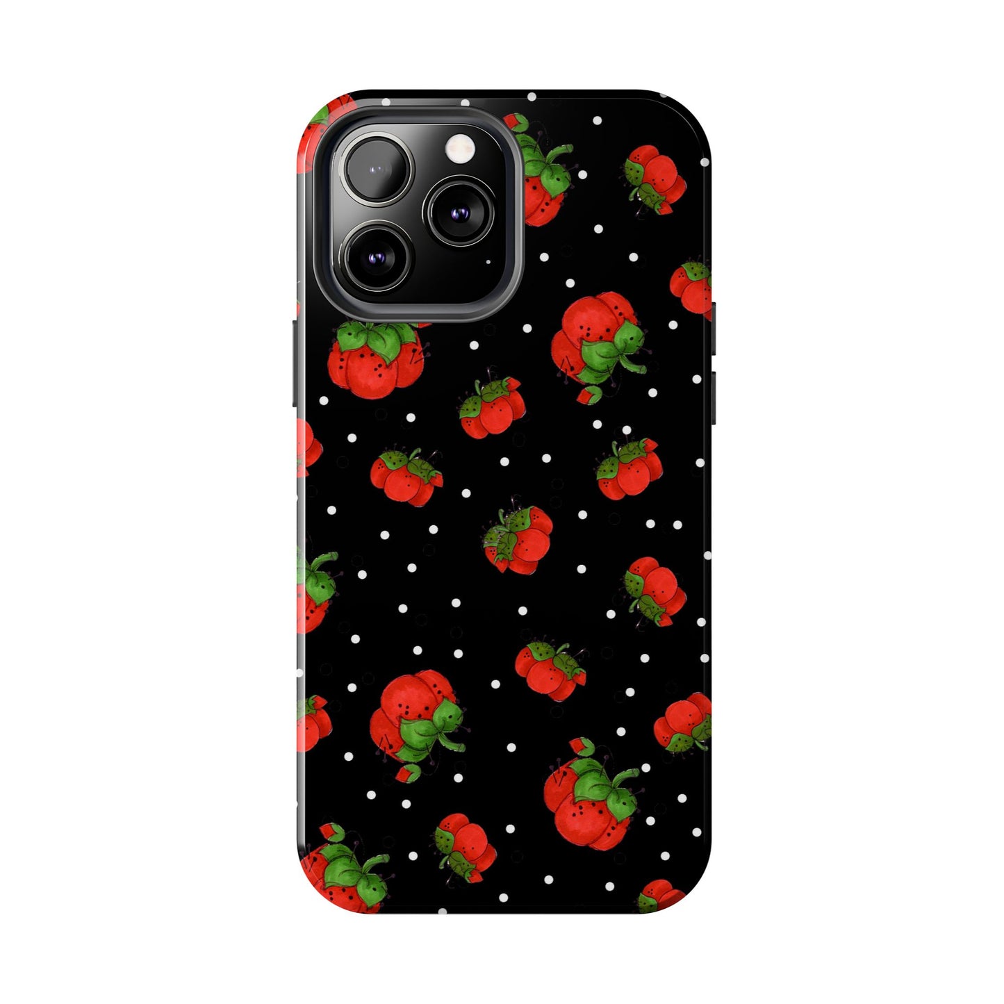 Pin Dots Black Phone Case