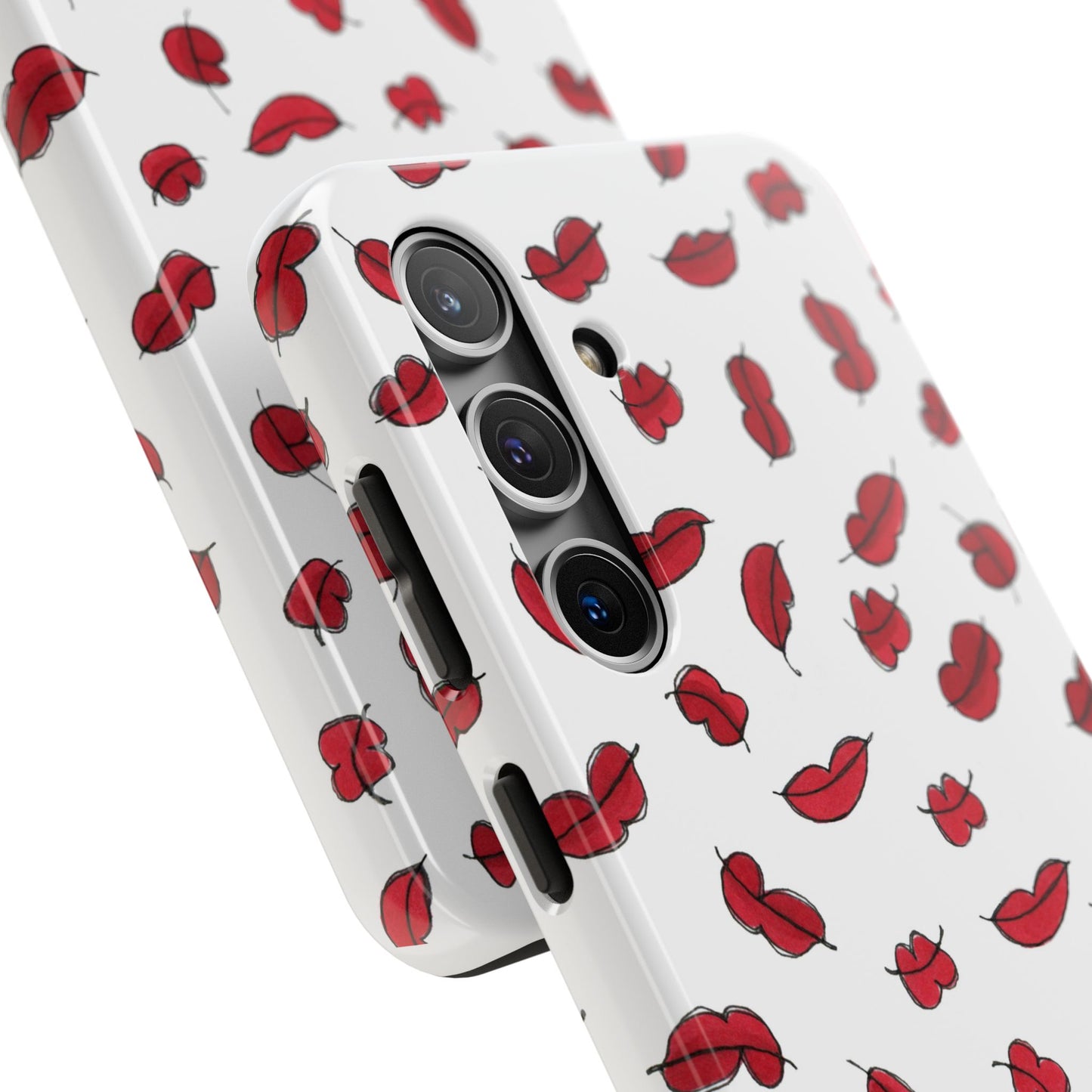 Lotsa Lips White Phone Case